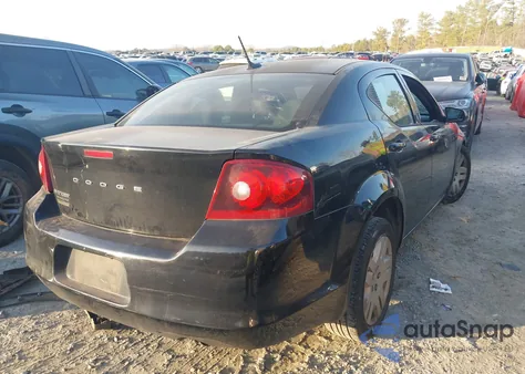 2014 Dodge Avenger Se from USA, damaged, VIN 1C3CDZAB7EN132581